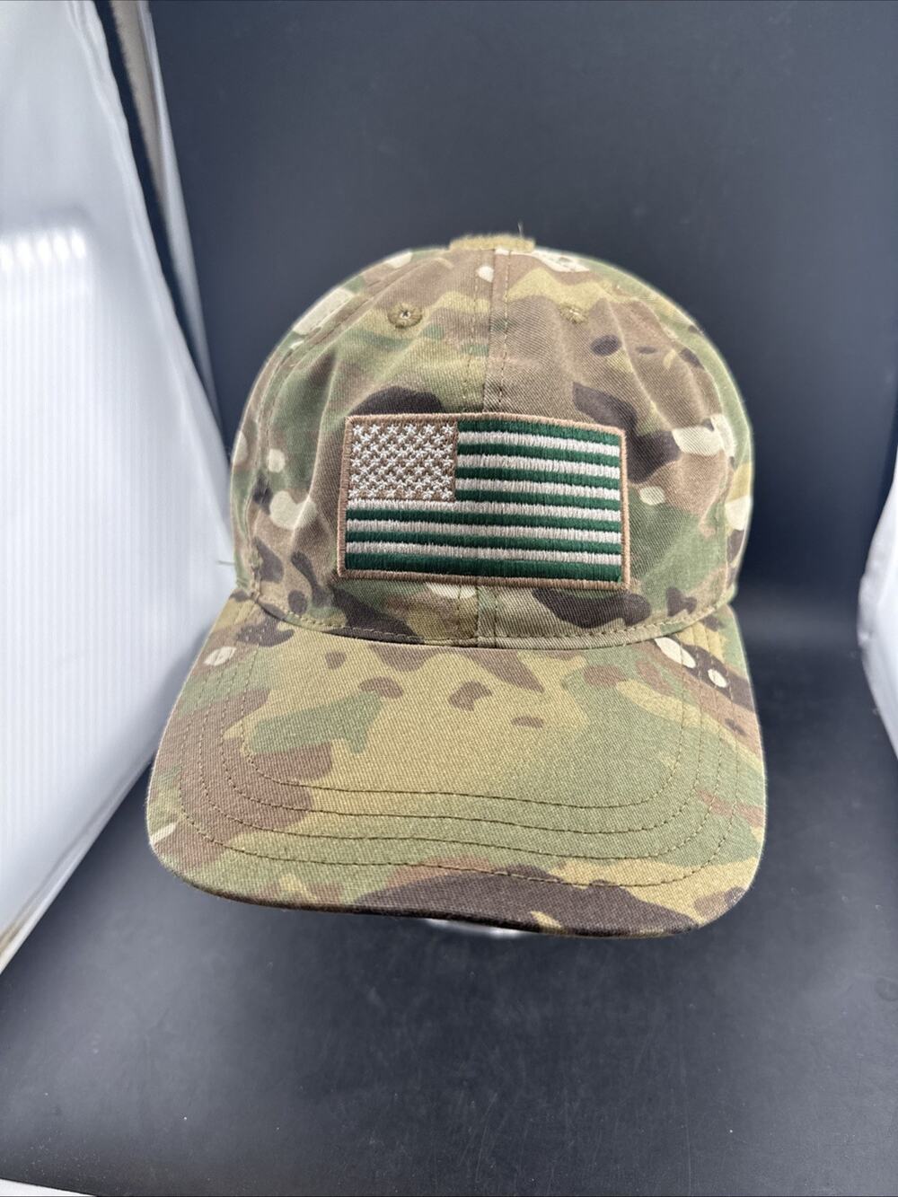 Tactical Tailor Operator Cap MultiCam Camo Hat US Flag Patch Made In USA OCP